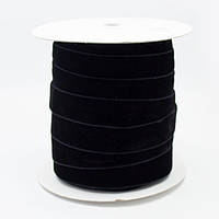 Оксамитова стрічка 2,5 см, чорна