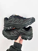 Зимові Чоловічі Кросівки Salomon XT-6 Advanced Gore-Tex All Black / Саломон ХТ-6 Адванст Гор Текс Олл Чорні, фото 4