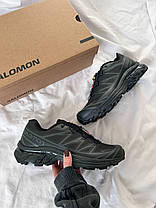 Зимові Чоловічі Кросівки Salomon XT-6 Advanced Gore-Tex All Black / Саломон ХТ-6 Адванст Гор Текс Олл Чорні, фото 3