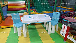 Набір столик з двома стільцями та ігровою панеллю аерохокей ТМ DOLONI