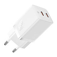Мережевий зарядний пристрій Baseus GaN5 Pro Fast Charger C+C 40W EU White