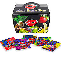 Серветки латексні для орального сексу з ароматом і смаком асорті ONE Dental Dams 100 штук Кайф