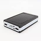 Повербанк 20000 мАг на Сонячній панелі + Ліхтар / Портативний зарядний пристрій / Power Bank, фото 9