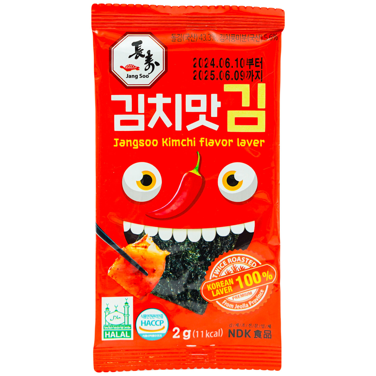 Норі снек кімчі JANGSOO 2 г