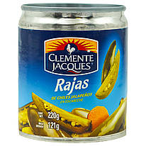 Перец халапеньо четвертинки CLEMENTE JASQUES 220 г