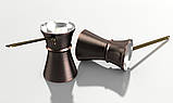 Подарунковий набір турка для кави РІМ 70 мл (Патина), фото 5