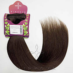 Натуральне Азіатське Волосся на Тресі 50 см 100 грам, Шоколад №02