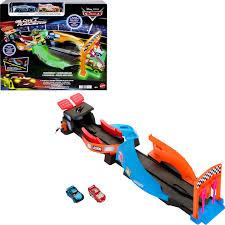 Disney Pixar Cars Glow Racers Launch & Criss-Cross HPD80 Mattel Тачки Світяться в темряві Кріс Крос