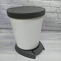 Відро для сміття Алеана 18л пластикове з педаллю Сіре (al.124066-сір)