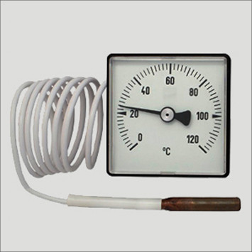 Термометр капілярний 48х48 мм 120°C, фото 1