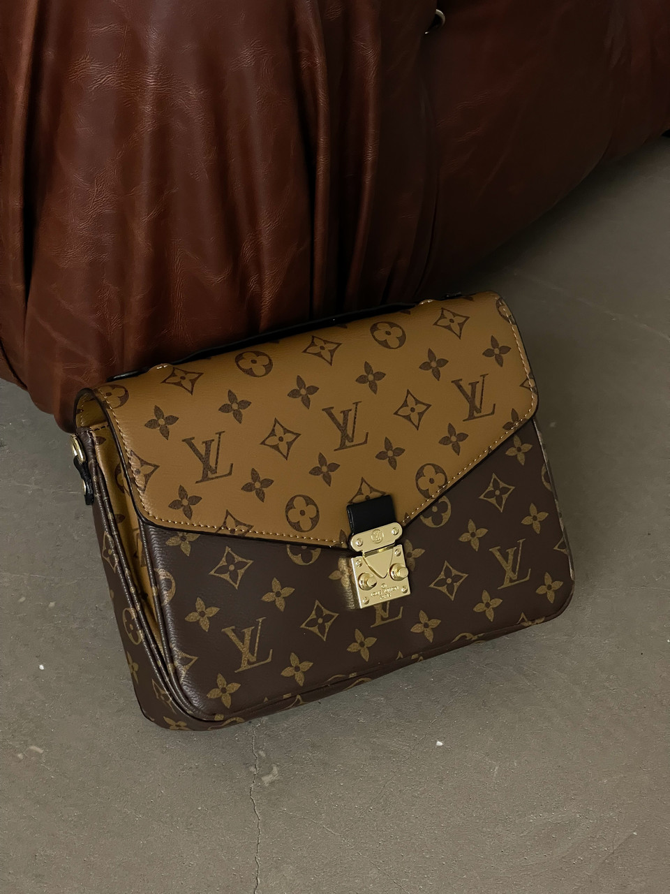 Сумка Луї Вітон метіс коричневий моногам Louis Vuitton Pochette Metis, фото 1