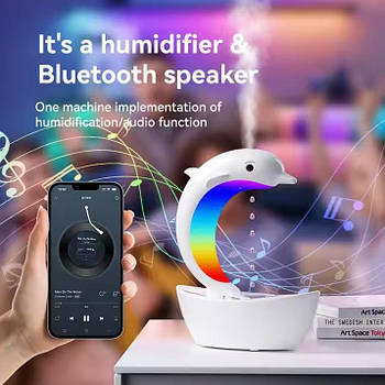 Нічник зволожувач з ефектом капель води Дельфін