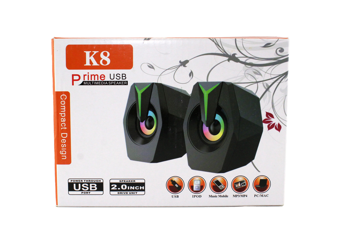 Комп'ютерні колонки MUSIC DJ K8 Mini, фото 1