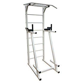 Турнік, бруси та прес, шведська стінка Біла (50х50 мм). Тренажер для вільної ваги