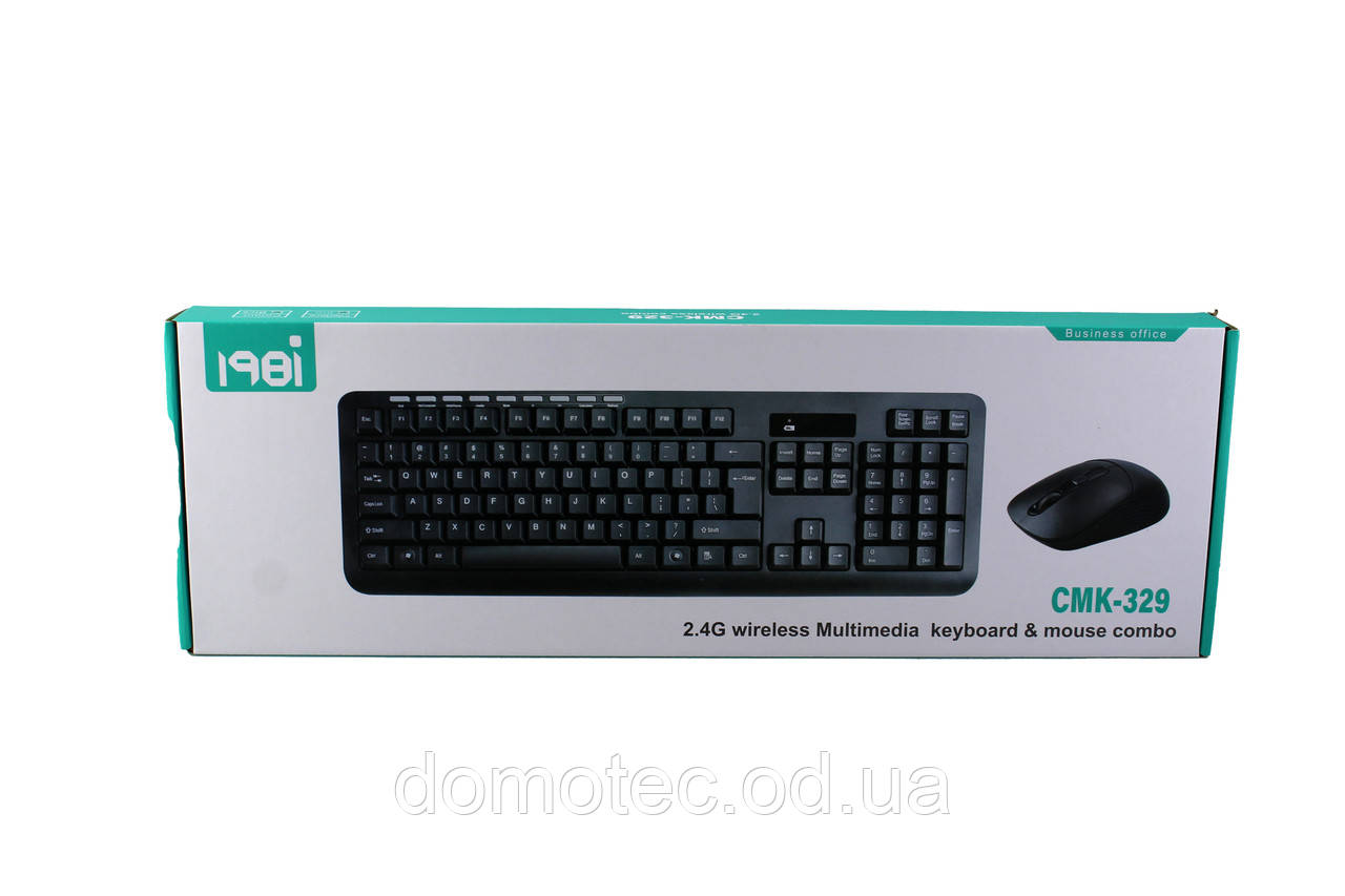 Комплект бездротової клавіатури та мишки wireless CMK-329