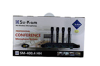 Мікрофон 4 шт бездротовий, ручний 400HH