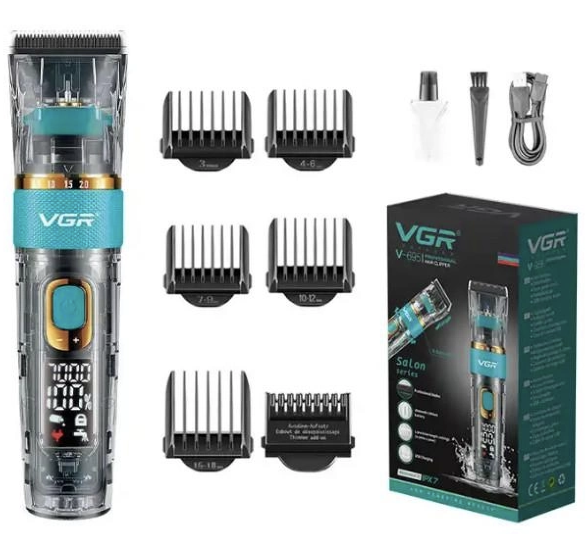 Машинка для стрижки VGR V-695 із зарядкою від USB