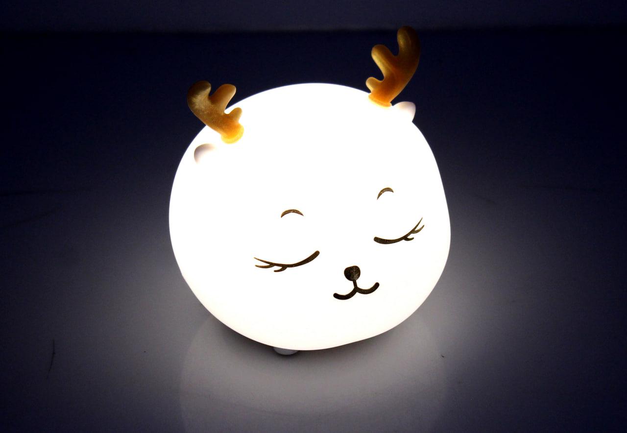 Нічник у вигляді оленя із сенсорним датчиком, фото 1