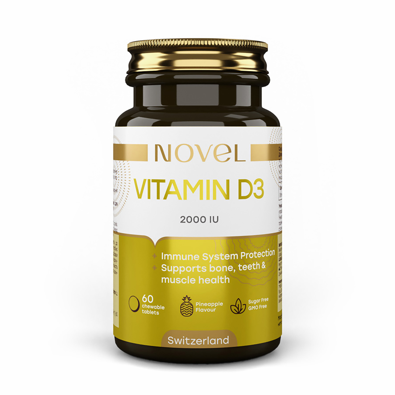 Вітамін D3 (Vitamin D3) 2000 МО NOVEL 60 жувальних таблеток
