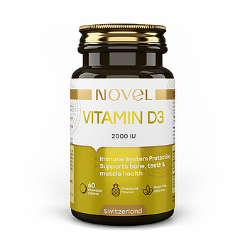 Вітамін D3 (Vitamin D3) 2000 МО NOVEL 60 жувальних таблеток