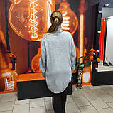 В'язана сіра туніка сукня горло, фото 4