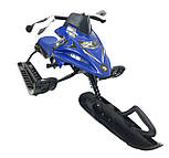 Дитячий снігокат MUSTANG з м'яким сидінням Синій, фото 3