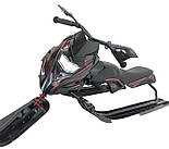 Рульові санки до 80 кг Санки для дітей Дитячі рульові санки з гальмом та тяговим тросом, фото 3