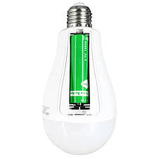 Світлодіодна LED лампочка з акумулятором FA-E3920, 20W, E27, 2x18650, фото 3