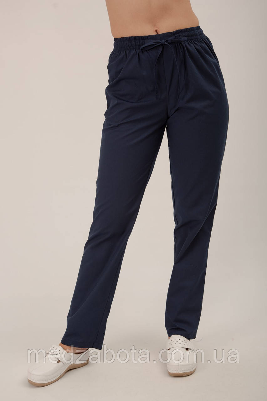 Брюки медичні, розмір 56, модель Джогери колір темно сині, фото 1