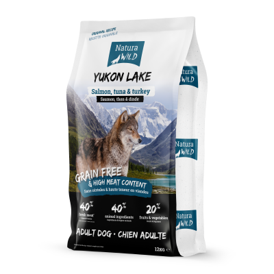 Сухий корм Natura Wild (Натура Вайлд) Yukon Lake для собак з лососем, тунцем та індичкою 12 кг