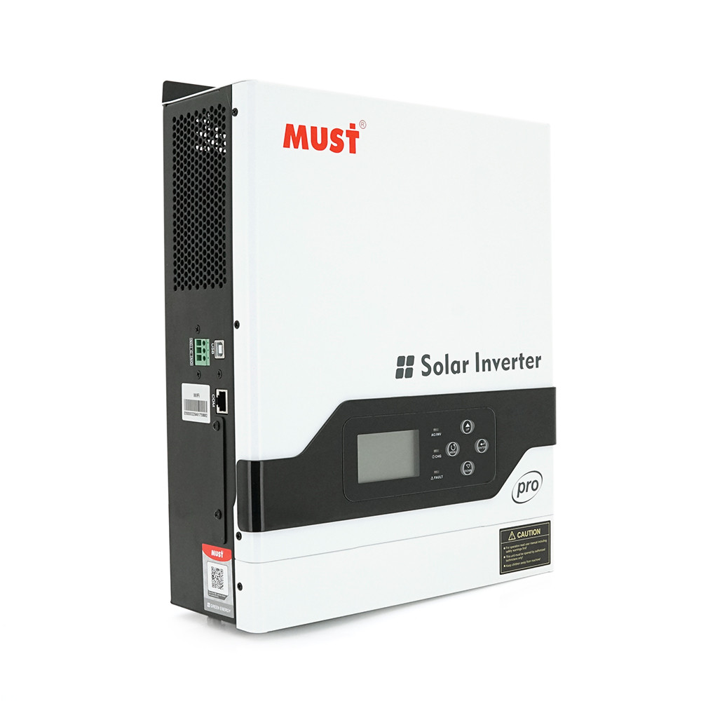 Гібридний інвертор MUST PV18-3224PRO, 3200W, 24V, струм заряду 1-80А, 160-275V, MPPT (80А, 450 Vdc)Parallel