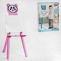 Мольберт 03-418 "Pilsan" РОЖЕВИЙ, "Панда", в коробці [Склад зберігання: Одеса №4]