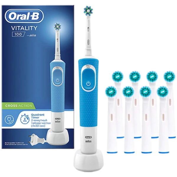 Електрична зубна щітка Oral-B Vitality D100.413.1 Crossaction Blue