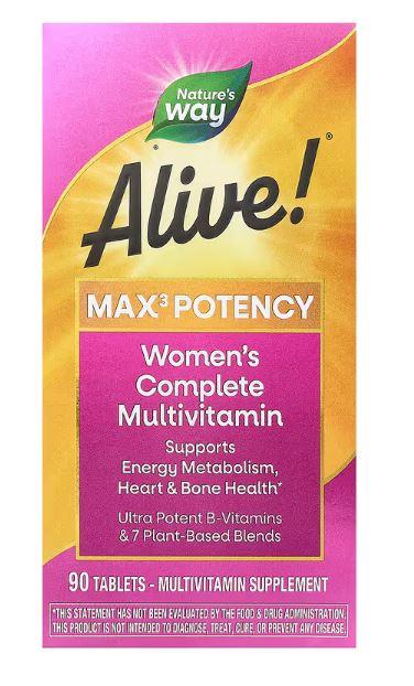 Комплекс вітамінів і мінералів для жінок "Максимальна Енергія", Nature's Way, 90 таблеток