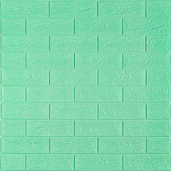 3D панель самоклеюча 700х770х5мм цегла М'ята (012-5) SW-00000148
