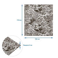 Панель стінова 3D 700х770х2мм (061-2) МАРМУР ЧОРНИЙ (D) SW-00001912, фото 4