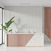 3D панель самоклеюча 700х770х3мм цегла Біла (001-3) SW-00000174, фото 5