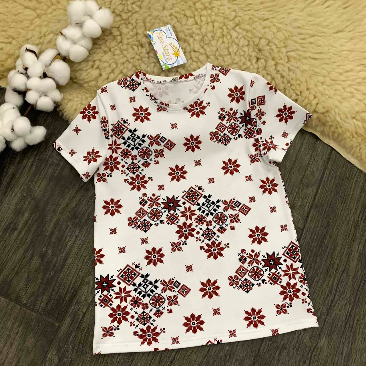 Дитяча футболка з візерунком вишиванка Five Stars 10879-110р