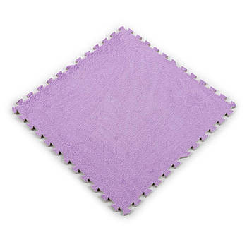 Підлога-пазл плюшевий ФІОЛЕТОВИЙ 60*60*1cm (D) SW-00002087