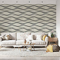 Самоклеюча 3D панель 700x700x5мм Білі хвилі (195) SW-00000767, фото 5