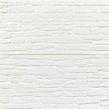 Самоклеюча 3D панель культурний камінь білий 700х600х8мм (191) SW-00000070