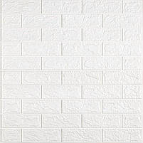 Самоклеюча 3D панель під білу цеглу в рулоні 19600x700x3мм (R001-3-20) SW-00001392, фото 2