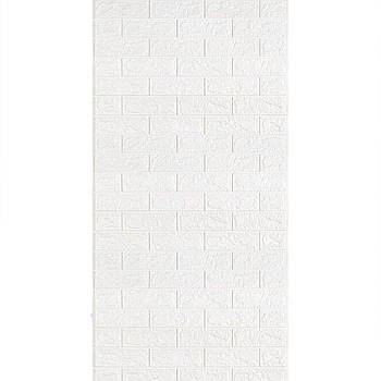 Самоклеюча 3D панель під Білу Цеглу в рулоні 3080x700x3мм (R001-3) SW-00001393