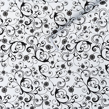 Самоклеюча плівка білі вензелі 0,45х10м (10175) SW-00000828