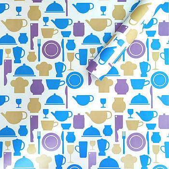 Самоклеюча плівка на паперовій основі яскрава кухня 0.45х10M SW-00000795