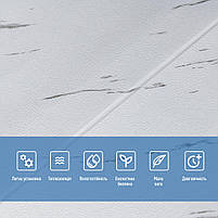 Самоклеюча 3D панель 700х700х4мм Біла мармурова плитка (364) SW-00001142, фото 4