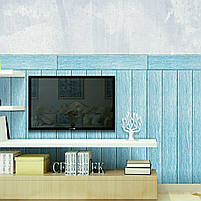 Самоклеюча 3D панель блакитне дерево 700х700х4мм (93) SW-00001338, фото 3
