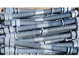 Шпилька М 16х280 мм, 4.8, 2 гровера, 4 гайки