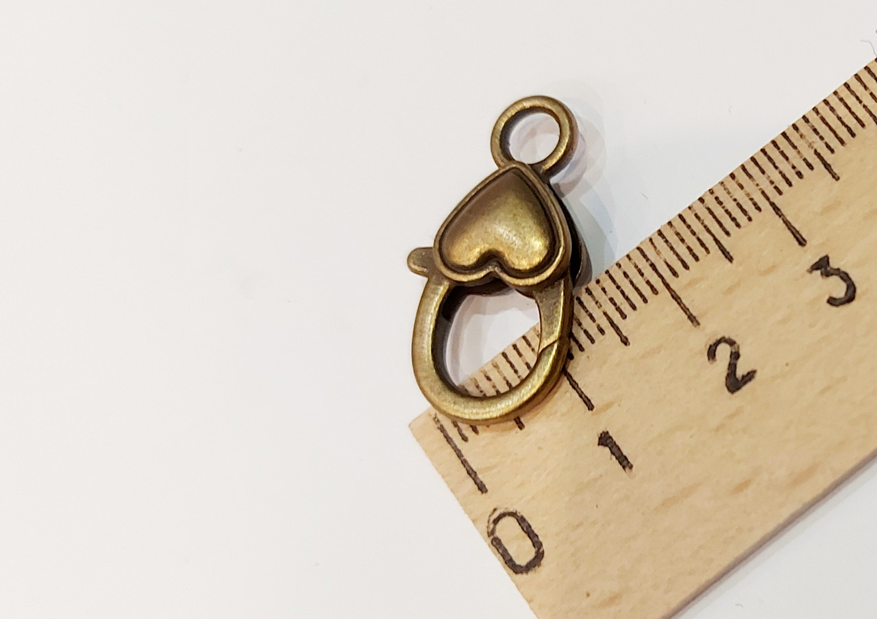 Застібка карабін "Великий", 25   мм. колір бронза