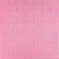 Самоклеюча 3D панель під Рожеву Цеглу 3080x700x3мм SW-00001757, фото 2
